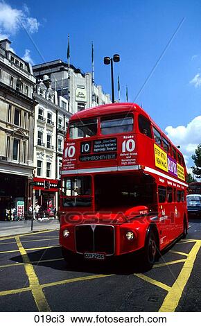 Bus, Decker, Double, England, London View Large Photo Image Stock Image - Bus, Decker, Double, England, London. Fotosearch