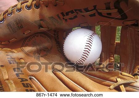 ball, baseball, equipment, sports, glove, sports equipment View Large Photo Image Picture - ball, baseball, equipment, sports, glove, sports equipment. Fotosearch