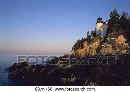 Bass Harbor Head Lighthouse, Maine, USA View Large Photo Image Stock Photograph - Bass Harbor Head Lighthouse, Maine, USA. Fotosearch