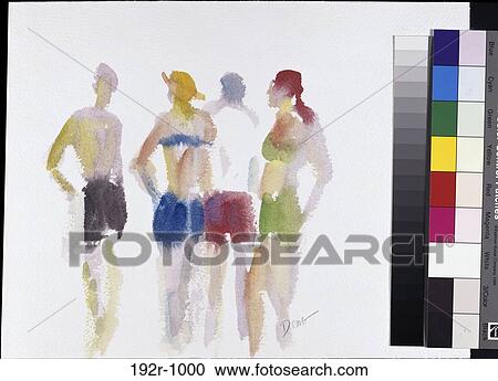 Beach Goers by Ong View Large Photo Image Stock Image - Beach Goers by Ong. Fotosearch
