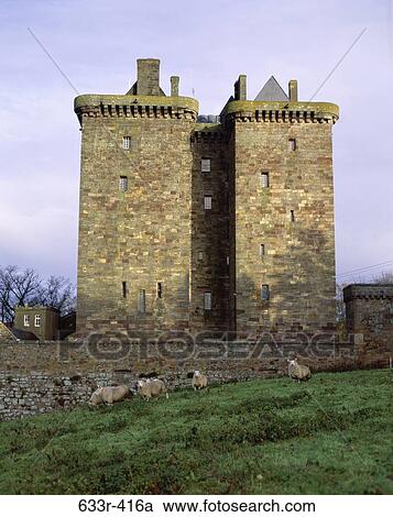 Borthwick Castle, Scotland View Large Photo Image Stock Image - Borthwick Castle, Scotland. Fotosearch