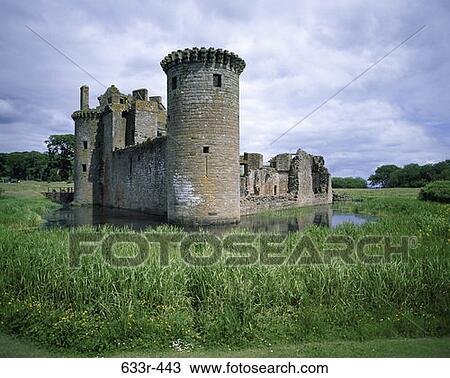 Caerlaverock Castle, Scotland View Large Photo Image Stock Image - Caerlaverock Castle, Scotland. Fotosearch