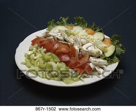 choices, plate, mushrooms, salad, sliced, vegetables View Large Photo Image Stock Image - choices, plate, mushrooms, salad, sliced, vegetables. Fotosearch