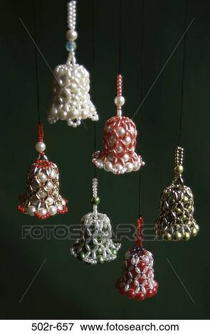 Stock Photo - Christmas, decorations, still life, bells, holiday, ornaments. Fotosearch
