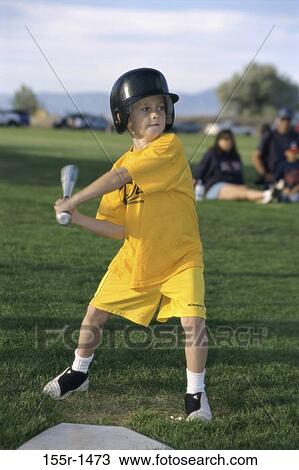 Stock Image - Field, people, playing, baseball, boy, outdoors, sports. Fotosearch