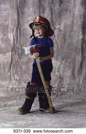 fire, people, helmet, boy, future, child, ax View Large Photo Image Stock Photo - fire, people, helmet, boy, future, child, ax. Fotosearch