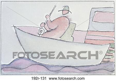 Stock Image - Fisherman by Ong. Fotosearch
