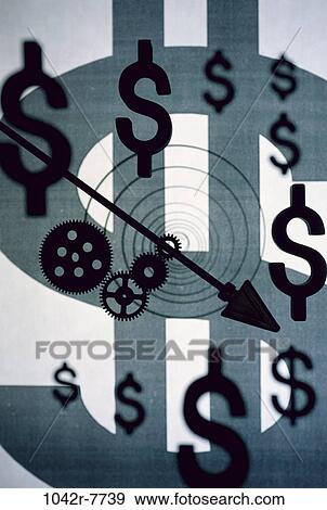 gears, finance, still life, dollar, arrow, symbols, spiral View Large Photo Image Stock Photo - gears, finance, still life, dollar, arrow, symbols, spiral. Fotosearch