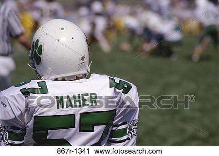 Stock Image - helmet, football, uniform, team, Football sports. Fotosearch