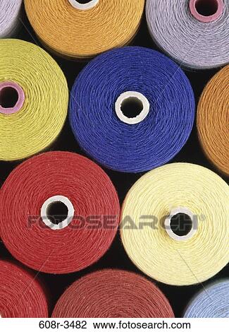 Stock Image - , industry, assorted, thread, assortment, mill. Fotosearch