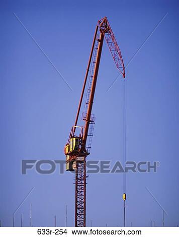 industry, construction, crane, Industrial heavy machinery View Large Photo Image Picture - industry, construction, crane, Industrial heavy machinery. Fotosearch