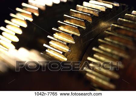 Stock Photography - industry, gears, teeth, pattern, industrial, still life, industrial still life. Fotosearch