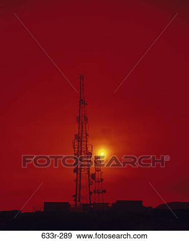 industry, sun, silhouette, towers, communication, antennas View Large Photo Image Stock Photo - industry, sun, silhouette, towers, communication, antennas. Fotosearch