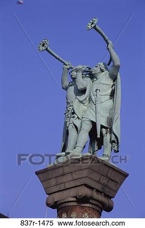 Stock Photography - Lur Blower Column, Copenhagen, Denmark. Fotosearch