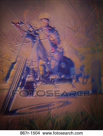 motorcycle, outdoors, transportation, biker, effect View Large Photo Image Picture - motorcycle, outdoors, transportation, biker, effect. Fotosearch