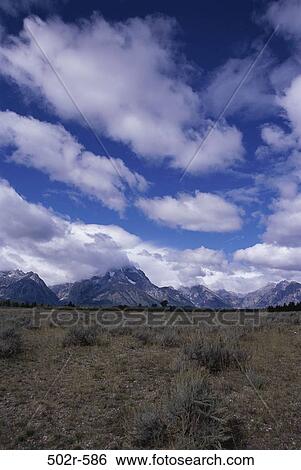 Stock Photograph - Mount Moran, Grand Teton National Park, Wyoming, USA. Fotosearch
