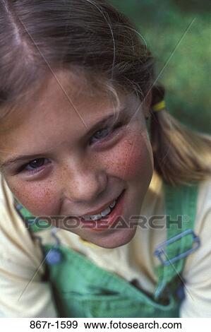 people, girl, outdoors, child, blond, freckles View Large Photo Image Stock Photo - people, girl, outdoors, child, blond, freckles. Fotosearch