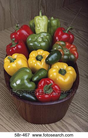 peppers, basket, vegetables, food, full, still life, bucket View Large Photo Image Stock Photo - peppers, basket, vegetables, food, full, still life, bucket. Fotosearch
