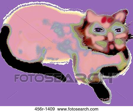 Pink Cat by Ong View Large Photo Image Stock Photo - Pink Cat by Ong. Fotosearch