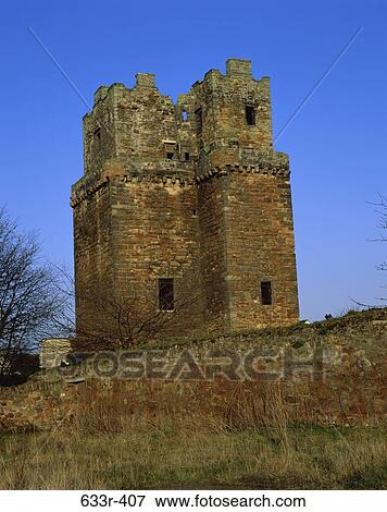 Preston Tower, Scotland View Large Photo Image Stock Photo - Preston Tower, Scotland. Fotosearch