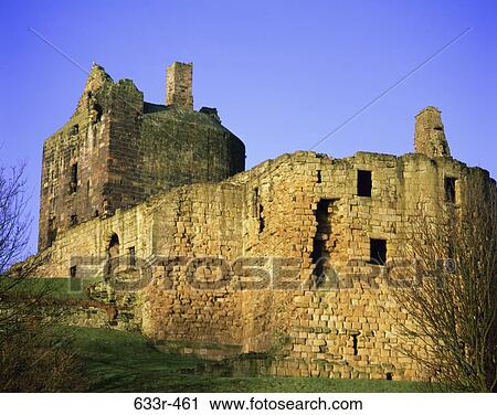 Stock Image - Ravenscraig Castle, Scotland. Fotosearch