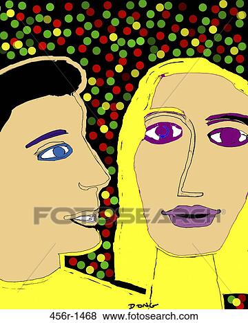 Redlite/Greenlite Couple by Ong View Large Photo Image Stock Photo - Redlite/Greenlite Couple by Ong. Fotosearch