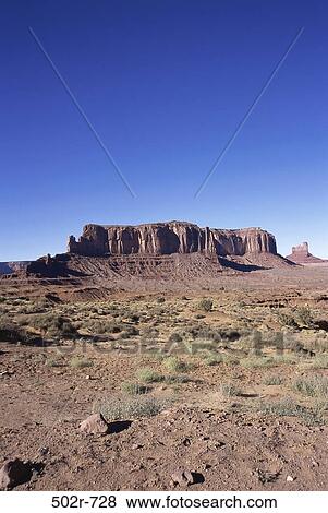 Stock Photo - Sentinel Mesa, Monument Valley, Arizona, USA. Fotosearch
