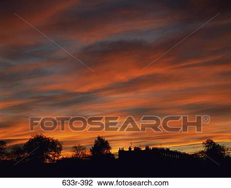 , sky, clouds, sunset, land View Large Photo Image Stock Image - , sky, clouds, sunset, land. Fotosearch