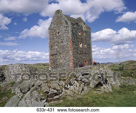 Smailholm Tower, Scotland View Large Photo Image Stock Image - Smailholm Tower, Scotland. Fotosearch