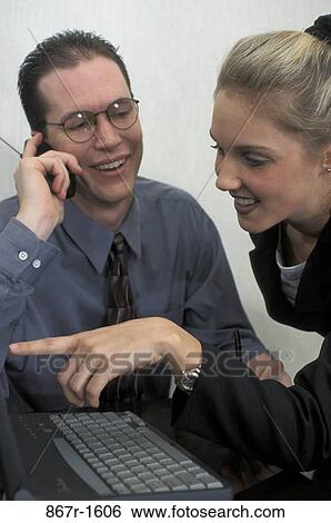telephone, computer, laptop, phone, pointing, business, point View Large Photo Image Stock Photograph - telephone, computer, laptop, phone, pointing, business, point. Fotosearch