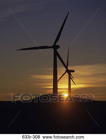 Stock Photo - Wind Turbines. Fotosearch