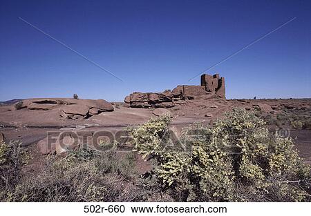 Stock Image - Wukoki Pueblo, Wupatki National Monument, Arizona, USA. Fotosearch