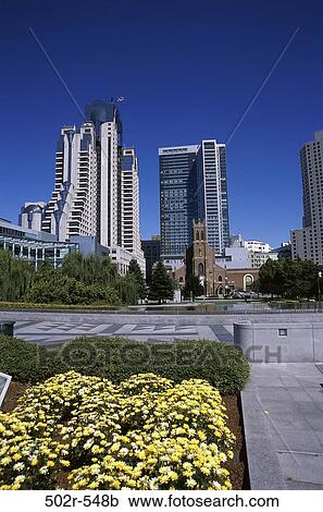 Stock Image - Yerba Buena Gardens, San Francisco, California, USA. Fotosearch