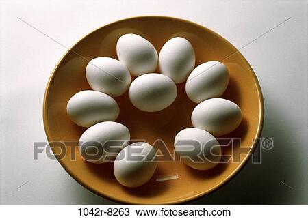 Stock Image - breakfast, bowl, wooden, food, eggs, object, Breakfast items. Fotosearch
