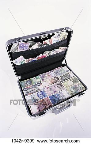 briefcase, finance, still life, wealth, currency, Finance paper money View Large Photo Image Stock Photo - briefcase, finance, still life, wealth, currency, Finance paper money. Fotosearch
