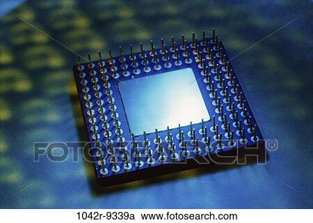 Stock Image - chip, technology, computer, still life, microchip, component, part. Fotosearch