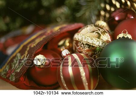 Picture - Christmas, decorations, still life, holiday, ornaments, Decorations Christmas. Fotosearch