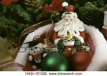 Stock Image - Christmas, decorations, still life, holiday, ornaments, Decorations Christmas. Fotosearch