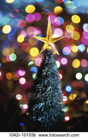 Stock Image - , Christmas, ornament, lights, star, still life, decoration. Fotosearch
