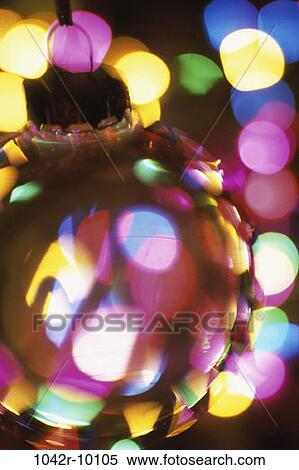 Stock Photography - , Christmas, ornament, lights, still life, decoration, holiday. Fotosearch