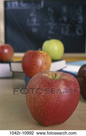 desk, books, school, classroom, apples, education, still life View Large Photo Image Stock Image - desk, books, school, classroom, apples, education, still life. Fotosearch