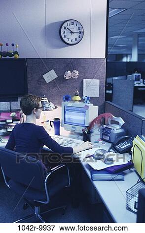 desk, woman, computer, business, using, indoors, Caucasian View Large Photo Image Stock Photo - desk, woman, computer, business, using, indoors, Caucasian. Fotosearch