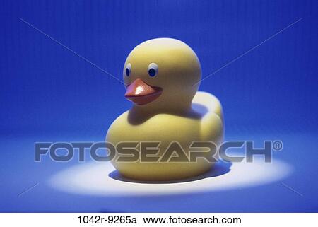 Stock Image - duck, humor, still life, toy, bath, rubber duck, Toys still lifes. Fotosearch