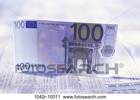 Stock Image - industry, finance, stock market, still life, currency, euro, Finance paper money. Fotosearch