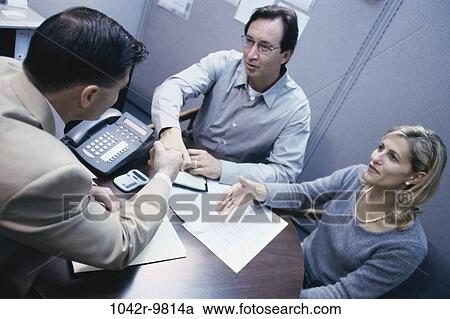 meeting, consultation, business, Middle-aged, handshake, indoors, Caucasian View Large Photo Image Stock Image - meeting, consultation, business, Middle-aged, handshake, indoors, Caucasian. Fotosearch