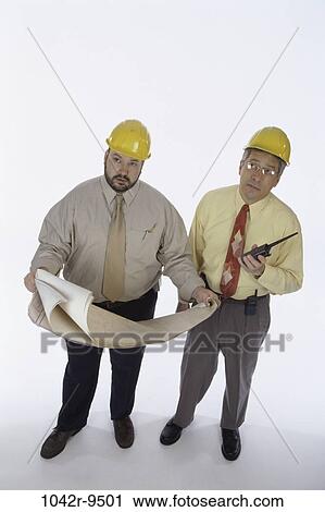 men, industry, construction, Middle-aged, blueprints, workers, radio View Large Photo Image Stock Image - men, industry, construction, Middle-aged, blueprints, workers, radio. Fotosearch