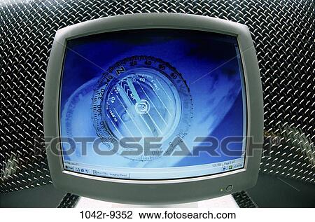 monitor, computer, superimposed, component, compass, part, Computers Various View Large Photo Image Stock Image - monitor, computer, superimposed, component, compass, part, Computers Various. Fotosearch