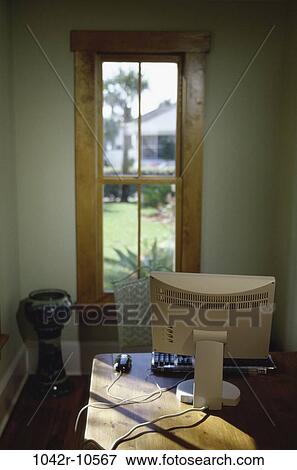 monitor, window, computer, still life, indoors, Computer still lifes View Large Photo Image Stock Photo - monitor, window, computer, still life, indoors, Computer still lifes. Fotosearch