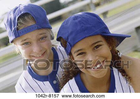 multiethnic, people, baseball, outdoors, friends, girls, team View Large Photo Image Stock Photo - multiethnic, people, baseball, outdoors, friends, girls, team. Fotosearch
