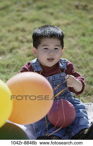 people, Asian, baby, balloons, ball, toddler, boy View Large Photo Image Stock Image - people, Asian, baby, balloons, ball, toddler, boy. Fotosearch
